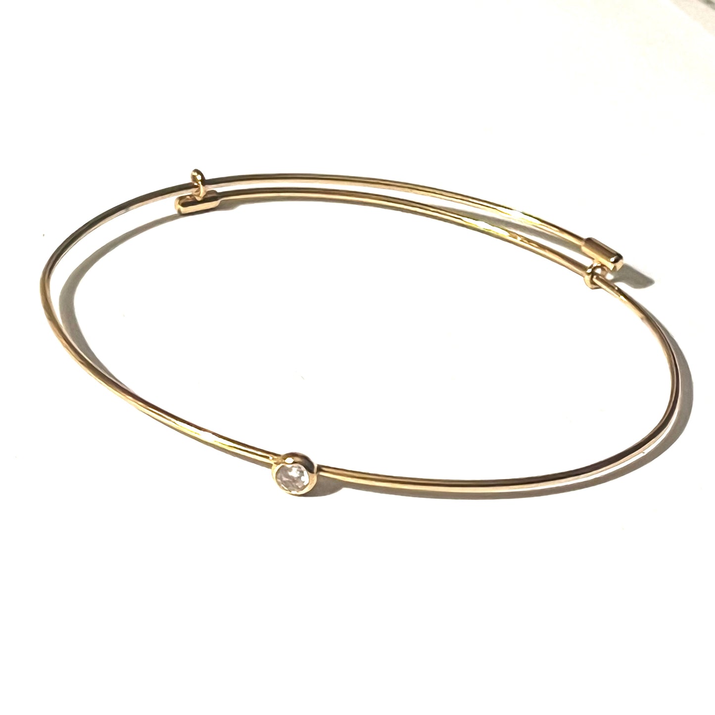 Pulsera de acero con circonita “Mery”