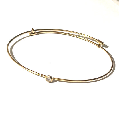 Pulsera de acero con circonita “Mery”