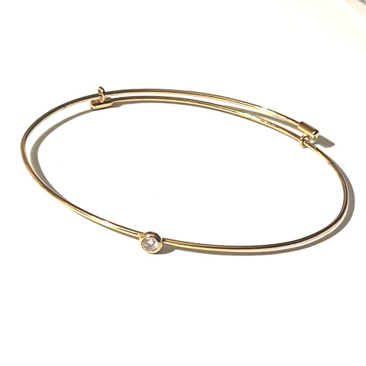 Pulsera de acero con circonita “Mery”