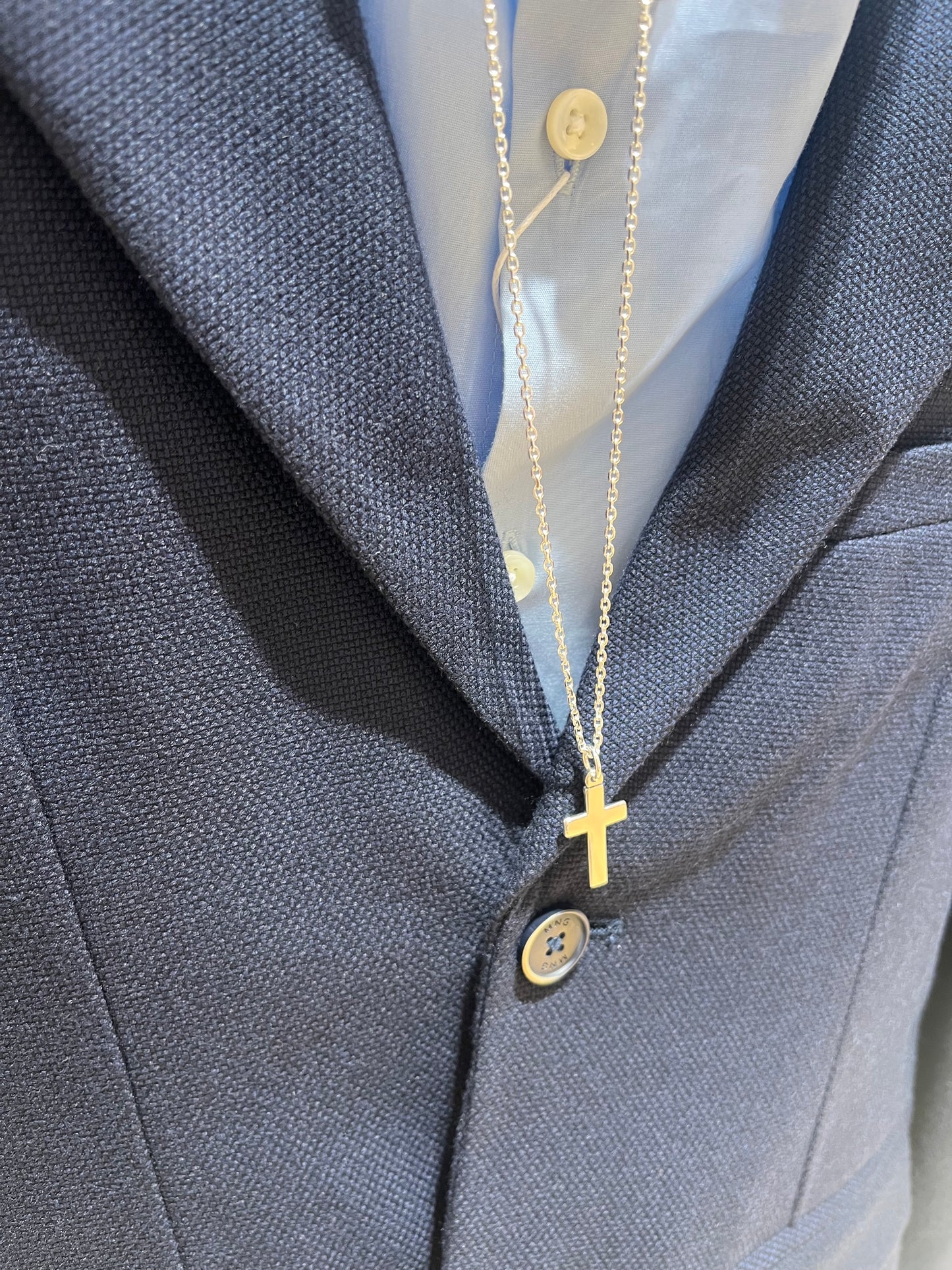 Collar cadena cruz