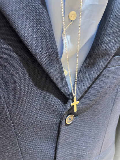 Collar cadena cruz