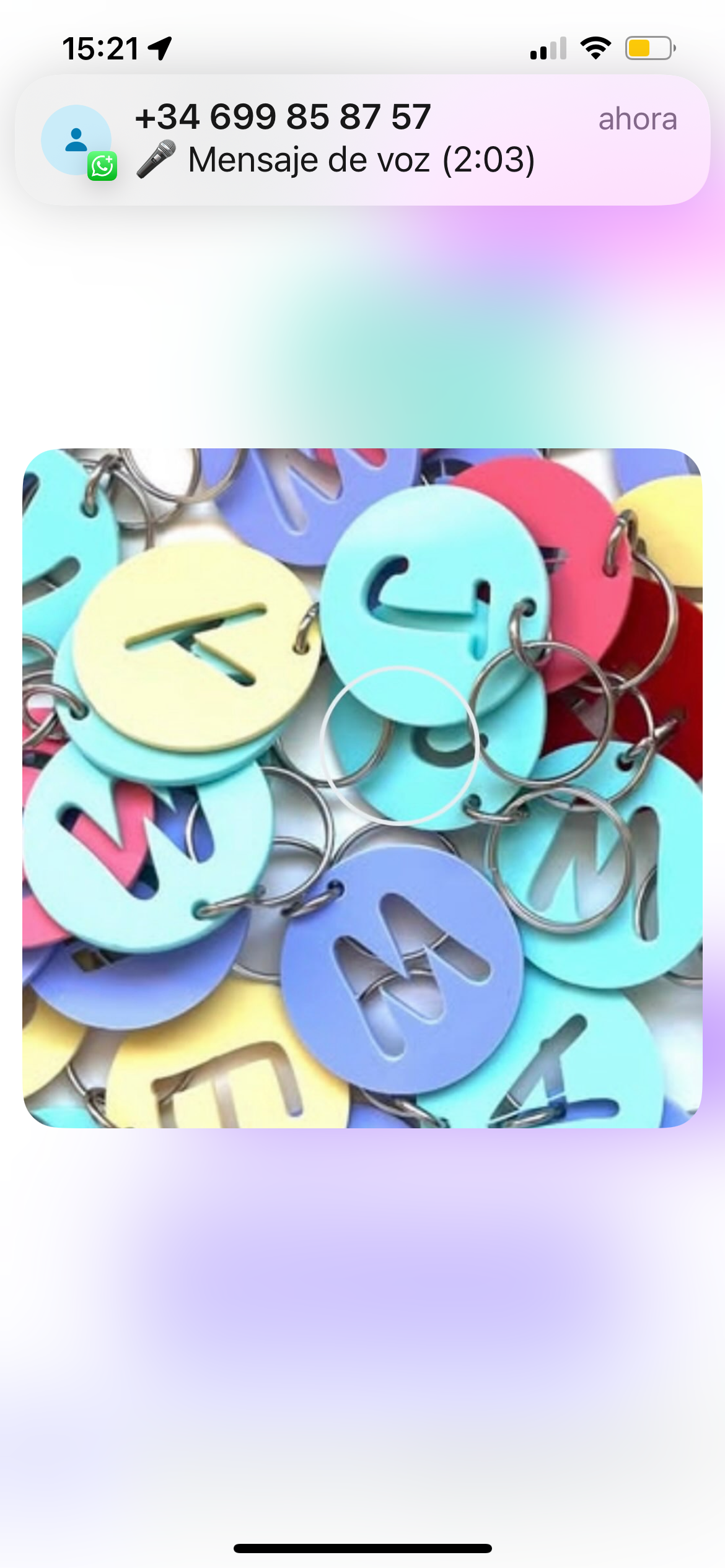 Llaveros inicial Pack de 8 unidades