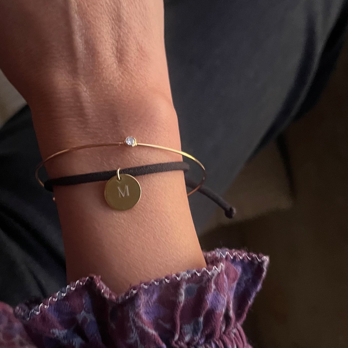 Pulsera de acero con circonita “Mery”