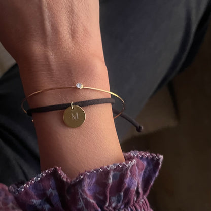 Pulsera de acero con circonita “Mery”
