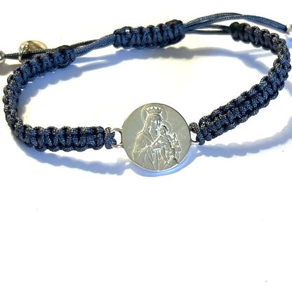 Pulsera Escapulario de la Virgen del Carmen clásica.