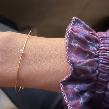 Pulsera de acero con circonita “Mery”