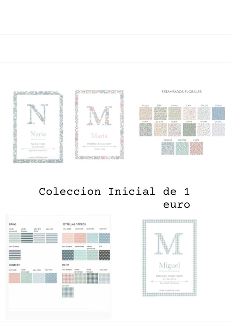 Detalle Bautizo: Cruces de lino. Packs de 8 unidades.