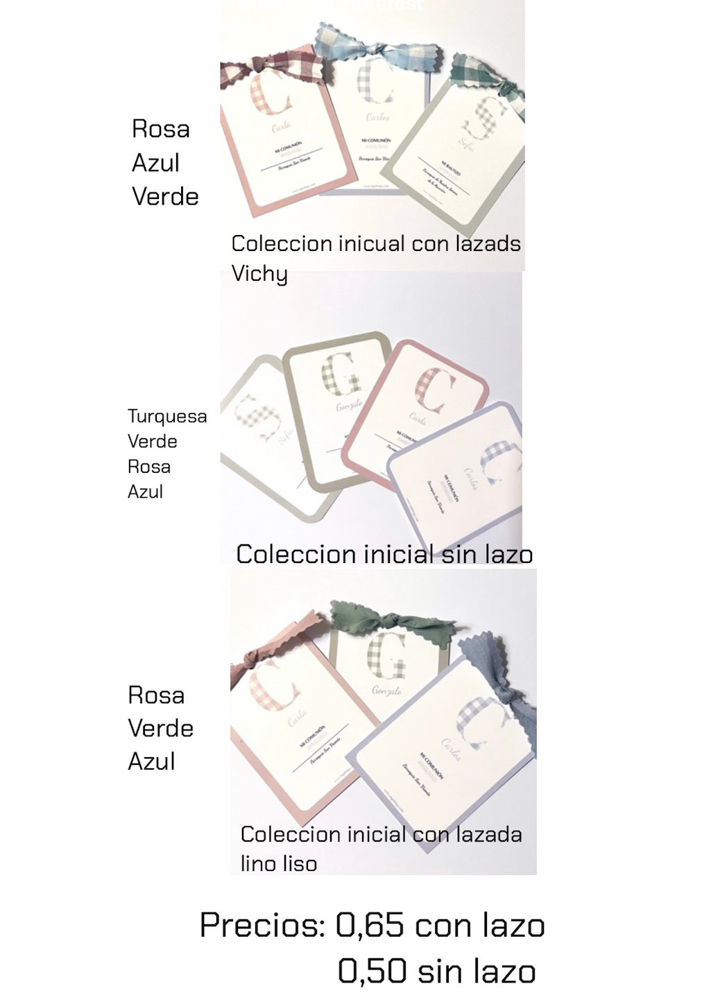 Llaveros inicial Pack de 8 unidades