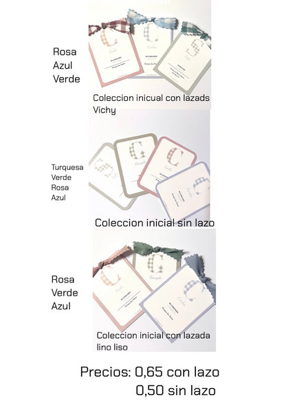 Llaveros inicial Pack de 8 unidades