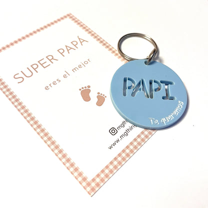 Llavero metacrilato personalizado