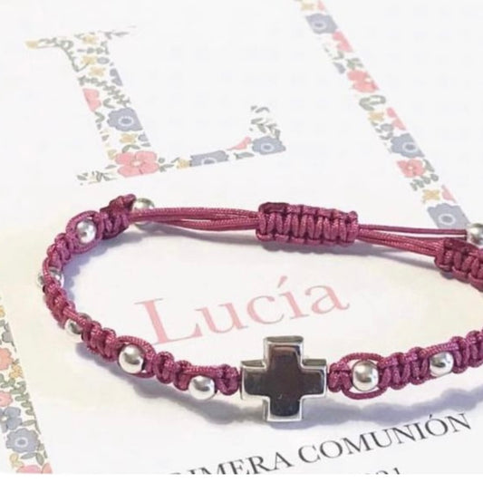 Pulsera cruz decenario.