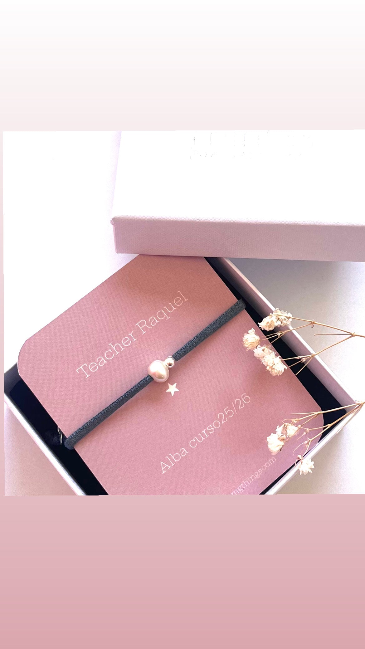 Regalos Profes: Pulsera elástica perla natural.